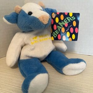 I Love Daisy Girl Scouts Mary Meyer 1997 Plush Stuffed Bean Cow 7"